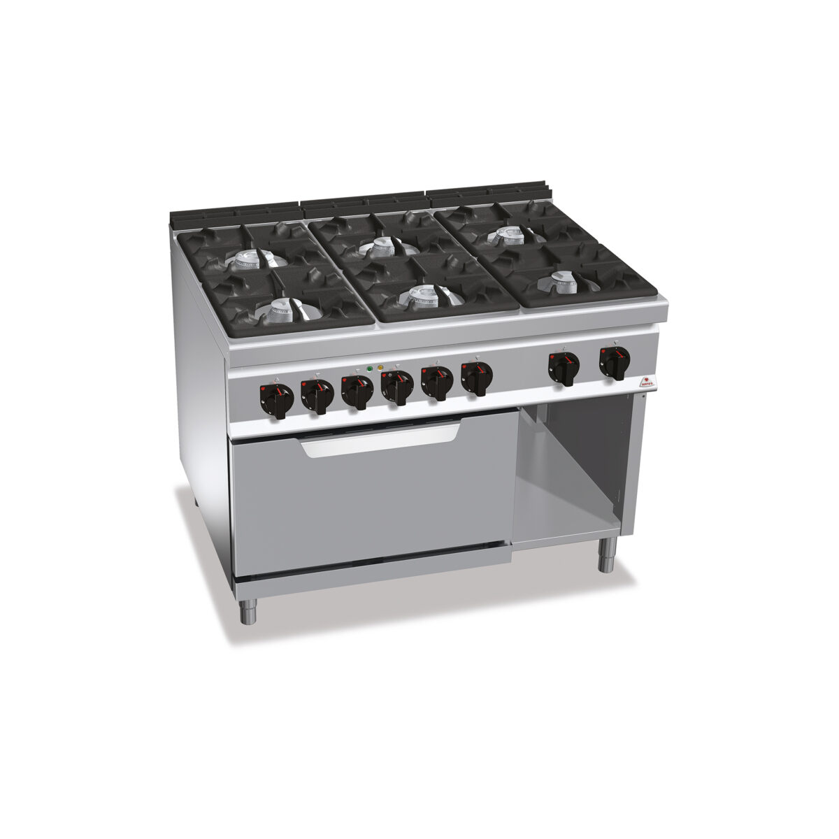 Cocina de 6 Fuegos a Gas + Horno Eléctrico GAMA Maxima 900 G9F6+FE - Imagen 1