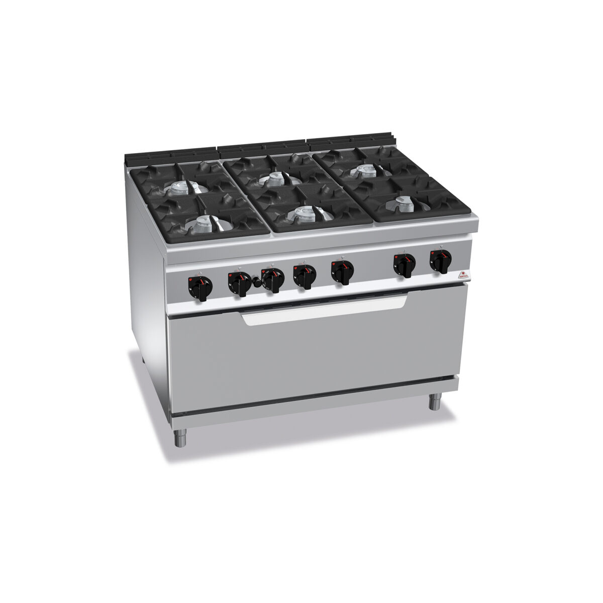 Cocina de 6 Fuegos a Gas + Horno Maxi a Gas GAMA Maxima 900 G9F6+T - Imagen 1
