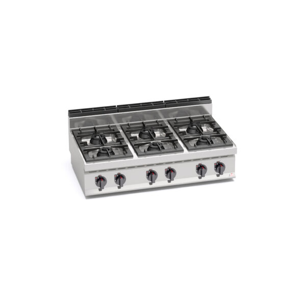 Cocina de 6 Fuegos a Gas GAMA Macros 700 G7F6BP