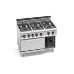 Cocina de 6 Fuegos a + Horno GN 2/1 7,8 Kw - G7F6P+FG