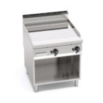 Fry-Top a Gas de Acero Compuesto y Placa Lisa 800 Modular Gama Maxima 900 G9FL8M-2/CPD