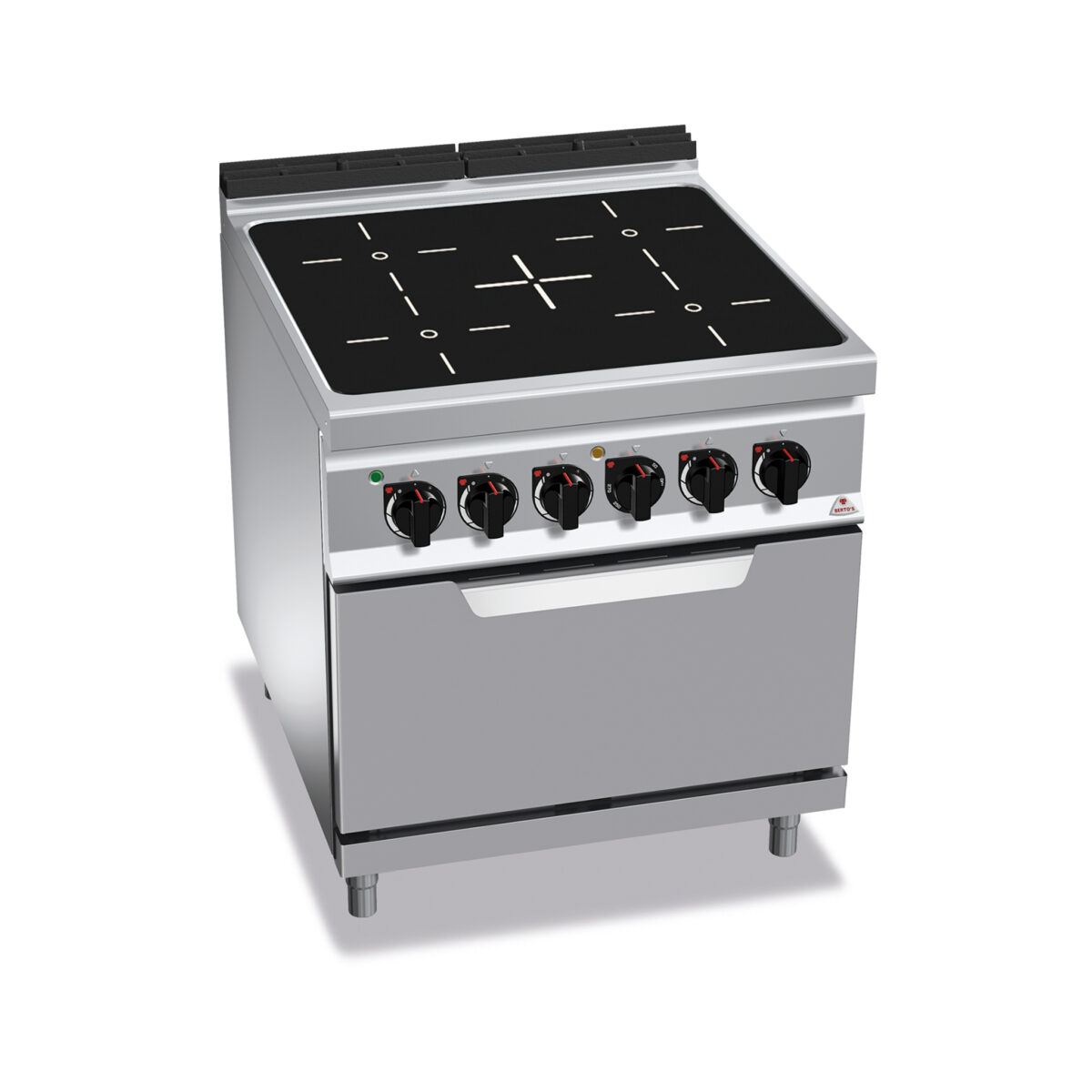 Cocina Vitrocerámica 4 Fuegos + Horno GN 2/1 Modular Gama Maxima 900 E9P4P/VTR+FE - Imagen 1