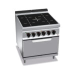 Cocina Vitrocerámica 4 Fuegos + Horno GN 2/1 Modular Gama Maxima 900 E9P4P/VTR+FE