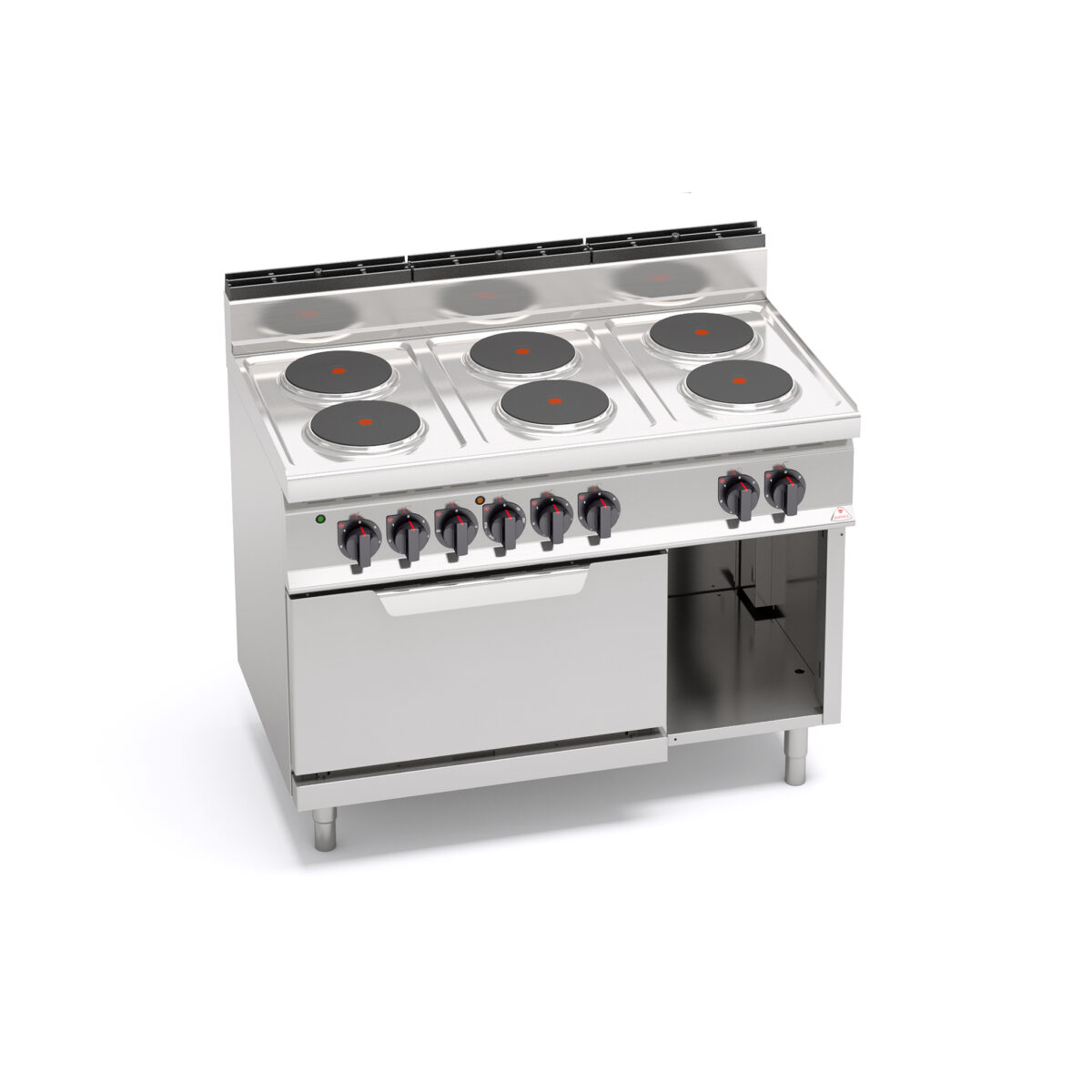 Cocina de 6 Fuegos Eléctrica Modular + Horno eléctrico GN 2/1 GAMA Macros 700 E7P6+FE - Imagen 1
