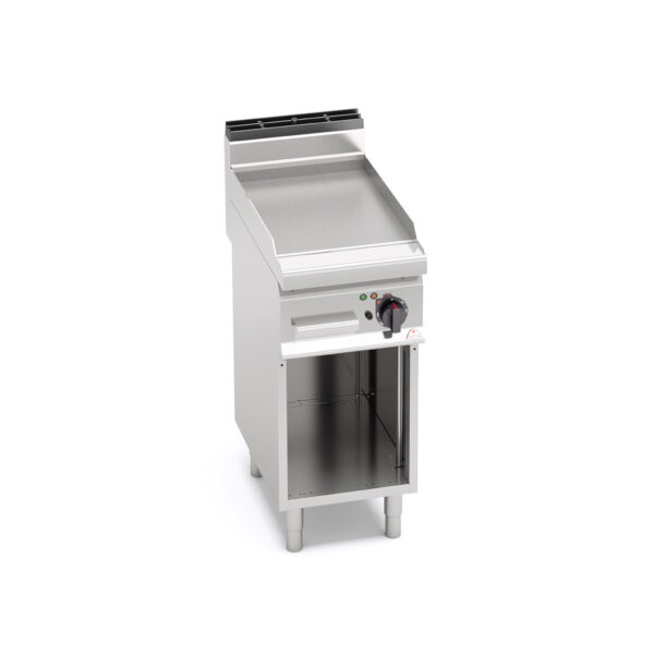 Fry Top Eléctrica + Mueble Acero Rectificado Placa Lisa Macros 700 E7FL4MP