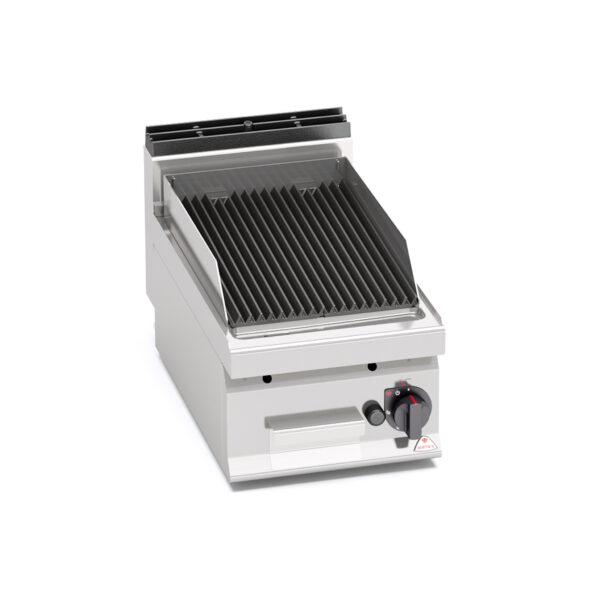 Parrilla Barbacoa a Gas 400 con Piedra Volcánica Sobremesa Gama Macros 700 PLG40B/G