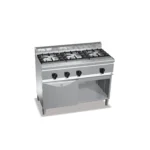 Cocina 3 Fuegos a Gas Horno GN 1/1 High Power Gama Plus 600  G6F3H12+FG1