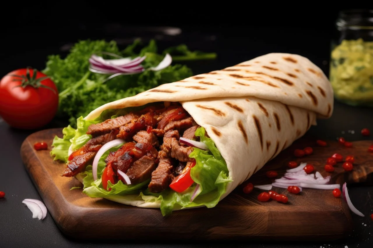 Banner promocional de kebab que enlaza a productos de máquinas de hostelería especializadas para restaurantes de kebab.